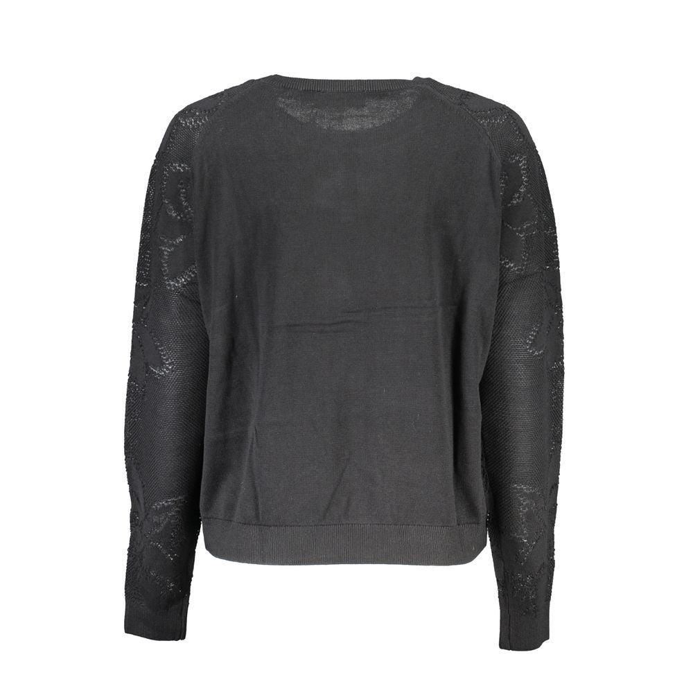 Sweatshirt by Desigual for women in lyocell cotton blend black features an enviable silhouette, showcasing a premium and refined for a truly enviable finish.