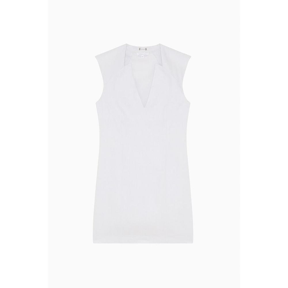 Patrizia Pepe Women's Sleeveless Viscose & Flax Short Dress - Gray Lilac Natural Purple