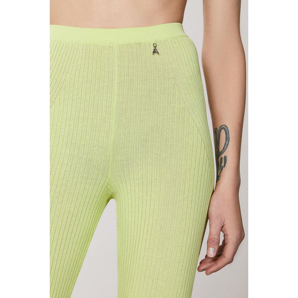 Patrizia Pepe Women's Nylon & Viscose Trousers - Lime Green Yellow