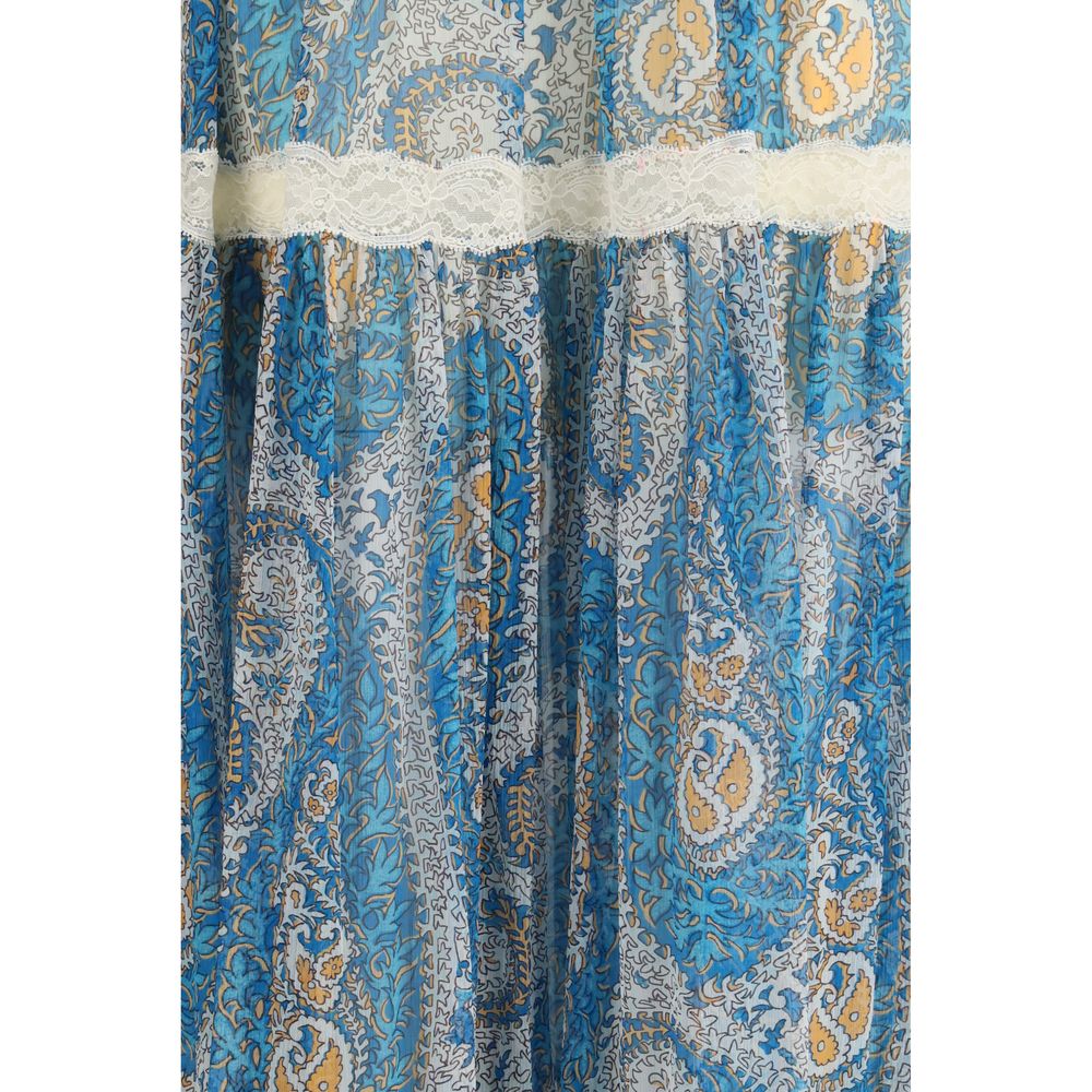 Etro Women's High Rise Silk Maxi Long Skirt - Multicolor Paisley