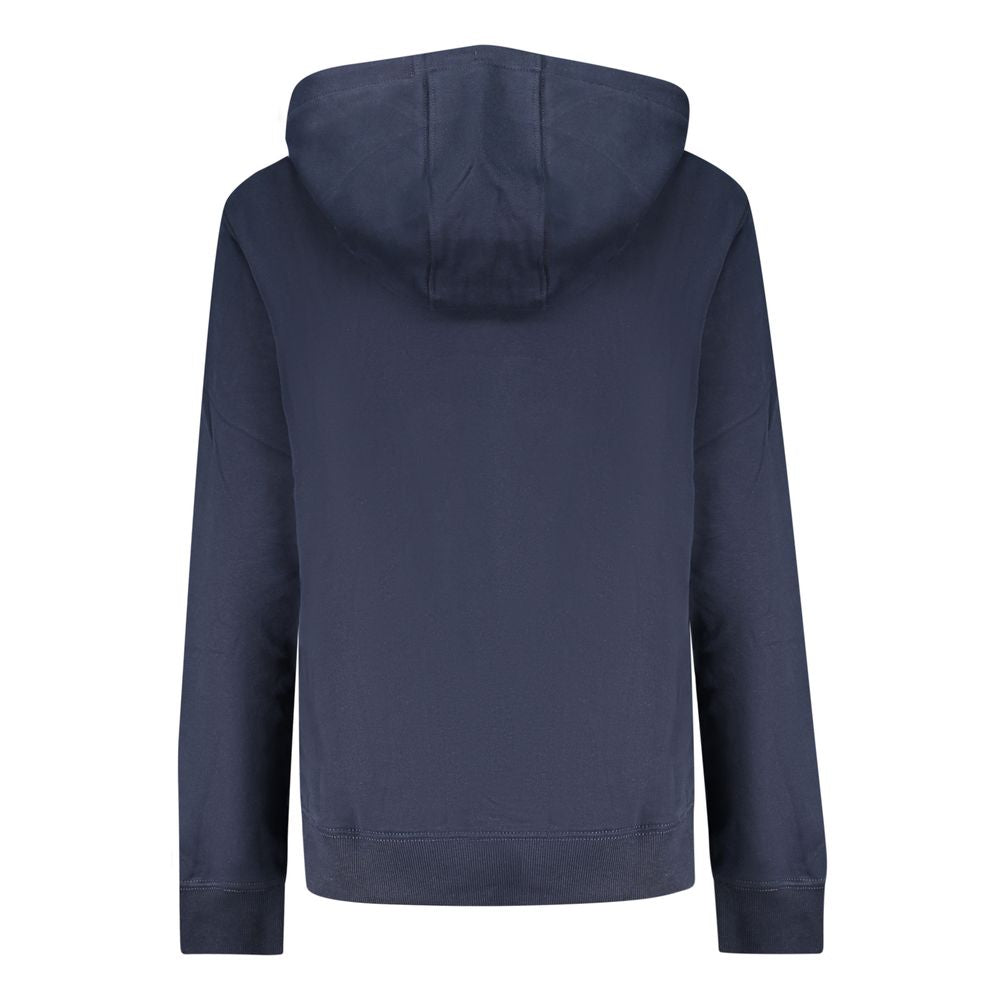 Hooded Sweatshirt Hoodie by Tommy Hilfiger for women in cotton blue & print features a authentic silhouette, showcasing a sophisticated and authentic detail for a refined finish.