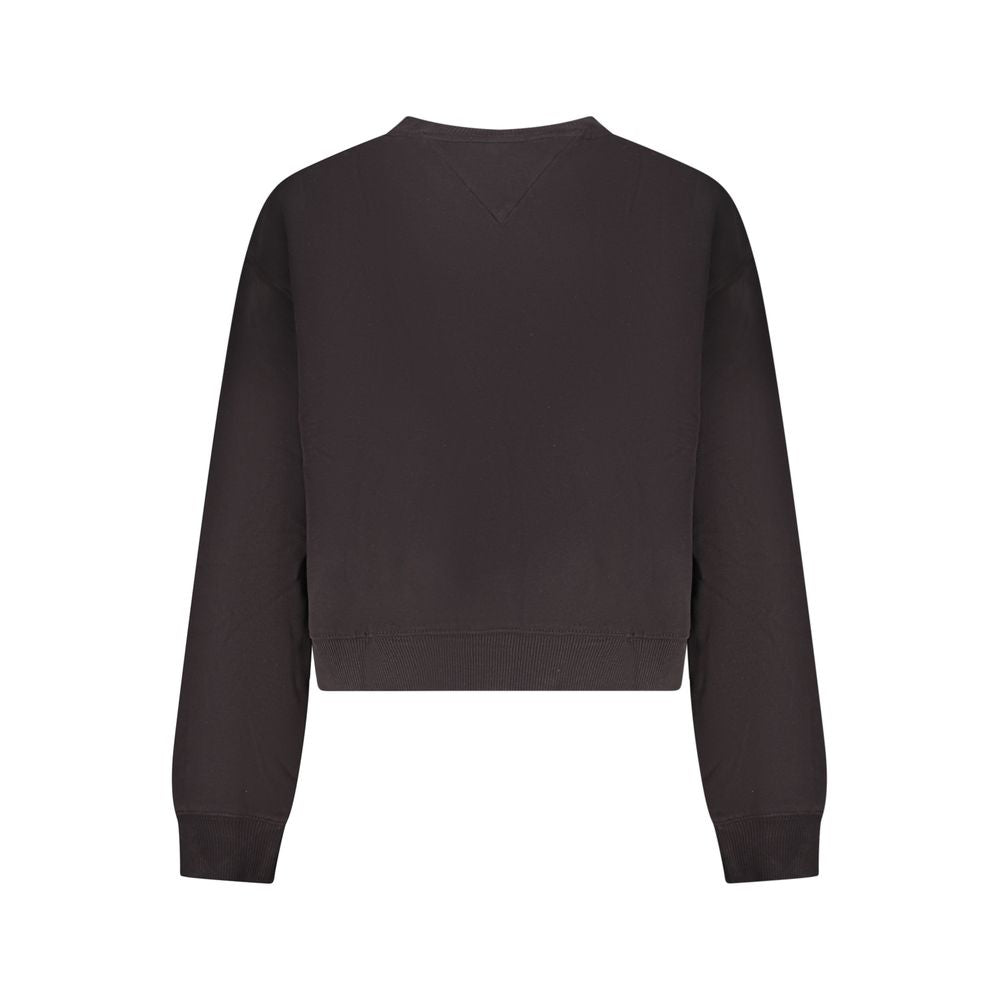Sweatshirt by Tommy Hilfiger for women in cotton polyester black & print features an enviable silhouette, showcasing a premium and refined for a truly enviable finish.