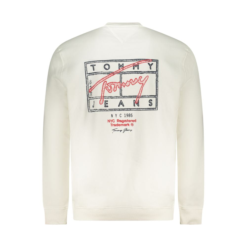Sweatshirt by Tommy Hilfiger for men in cotton white & print features an exquisite silhouette, showcasing and crew neckline details for a exquisite look.