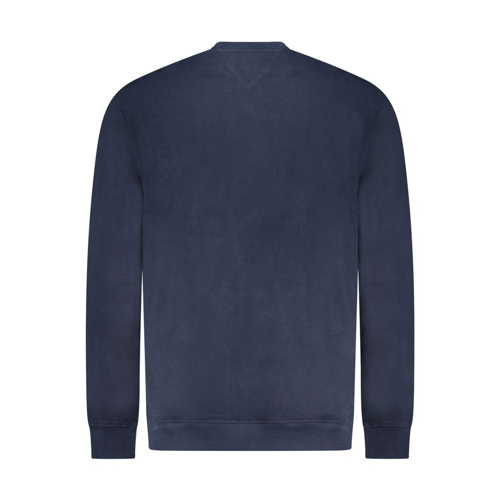 Sweatshirt by Tommy Hilfiger for men in cotton blue features a unrivaled silhouette with a refined crew neckline and unrivaled detailing for a sophisticated look.
