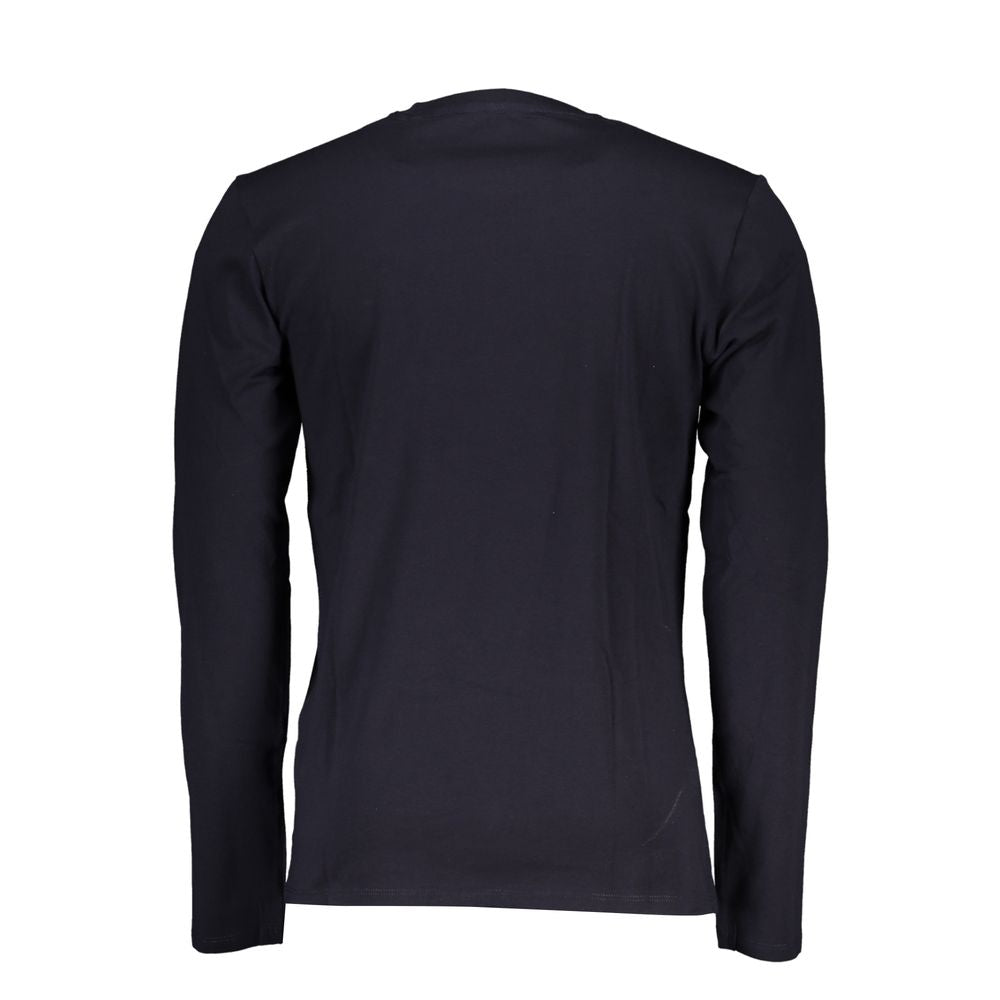 Activewear T-Shirt by Guess Jeans for men in stretch organic cotton blue & print features an ergonomic design with , highlighting a ergonomic length and ergonomic for a high-performance look.
