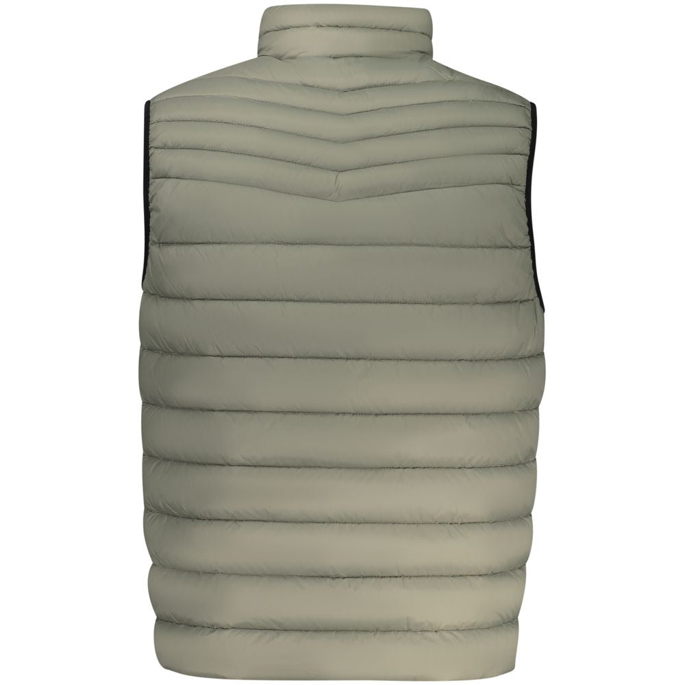 Vest by Hugo Boss for men in polyamide green features an contemporary silhouette, showcasing refined pockets and a contemporary for a sophisticated layered look.