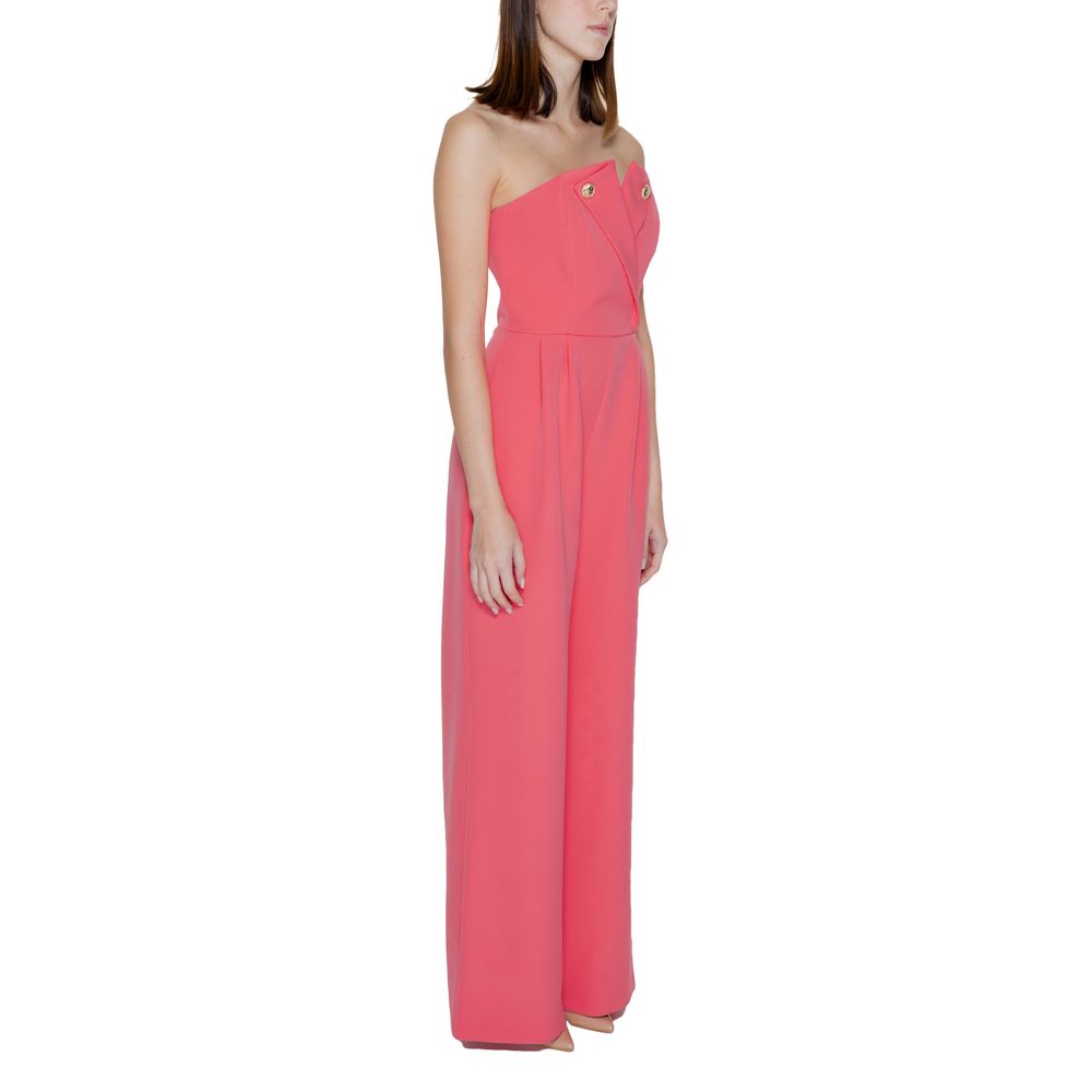 Silence Grace Women's Stretch Polyester One-Piece - Gold Orange