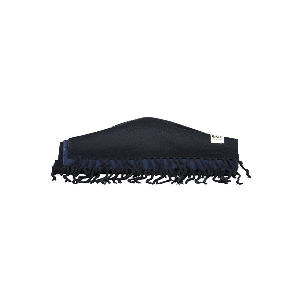 Scarf by Rifle for men in cotton nylon blue showcases a ethereal silhouette, artfully capturing the essence of the ethereal Cotton Nylon Scarf design for a sophisticated look.