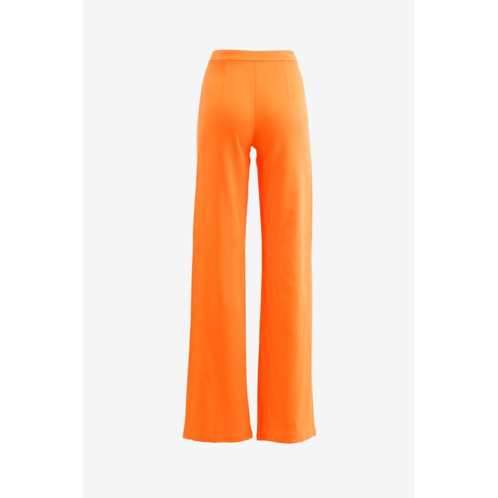 Patrizia Pepe Women's Stretch Viscose Trousers - Orange