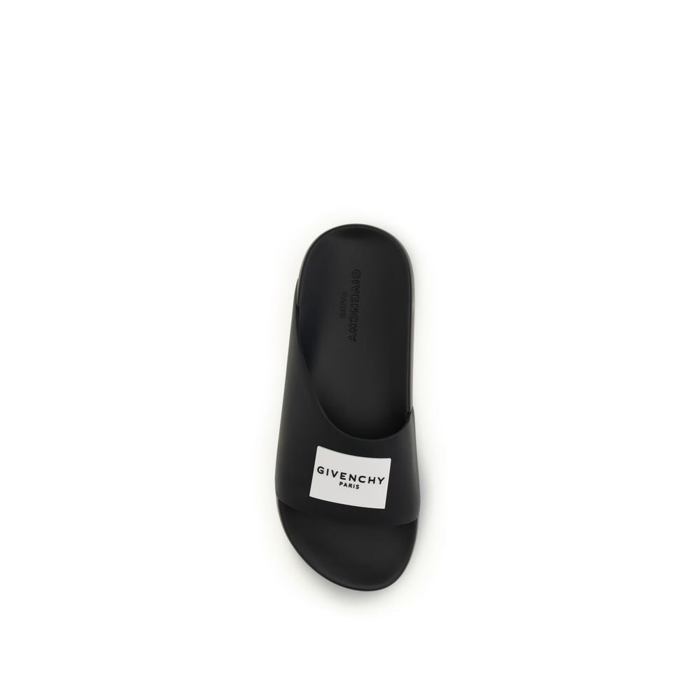 Givenchy Women's Rubber Sandals - Black Signature