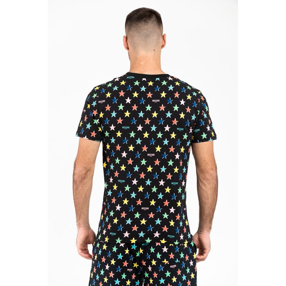 Moschino Fantasy Men's Stretch Cotton T-Shirt - Black