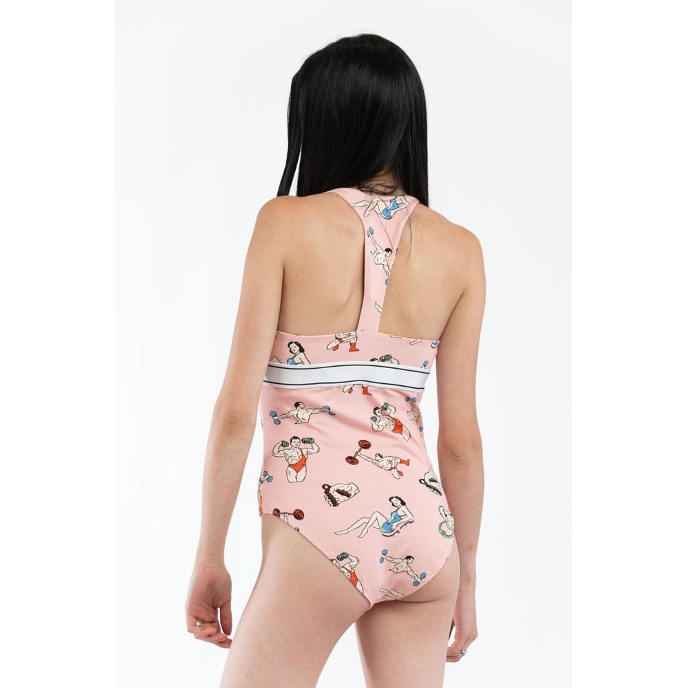 Moschino Fantasy Women's Bodysuit Stretch Cotton - Pink