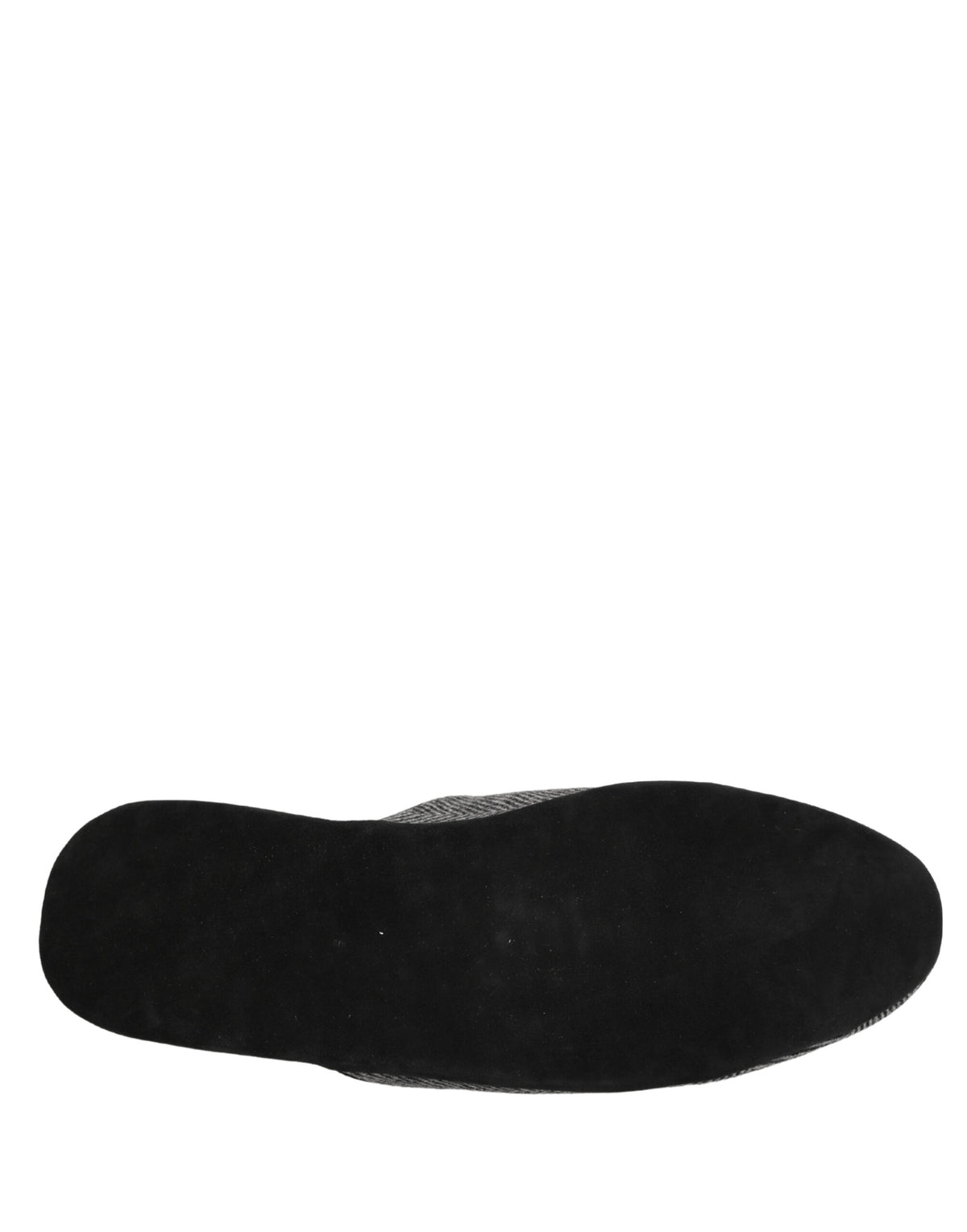 Dolce & Gabbana Men's Cashmere & Rubber Flat Slip-On Slider Shoes - Burgundy Gray Red Herringbone