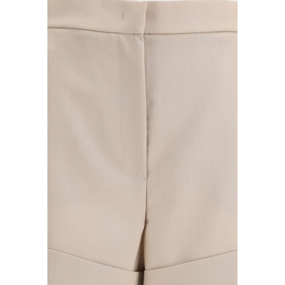 Max Mara Women's Flared Regular Fit Canvas Mohair Silk & Wool Bermuda Shorts - Bicolour