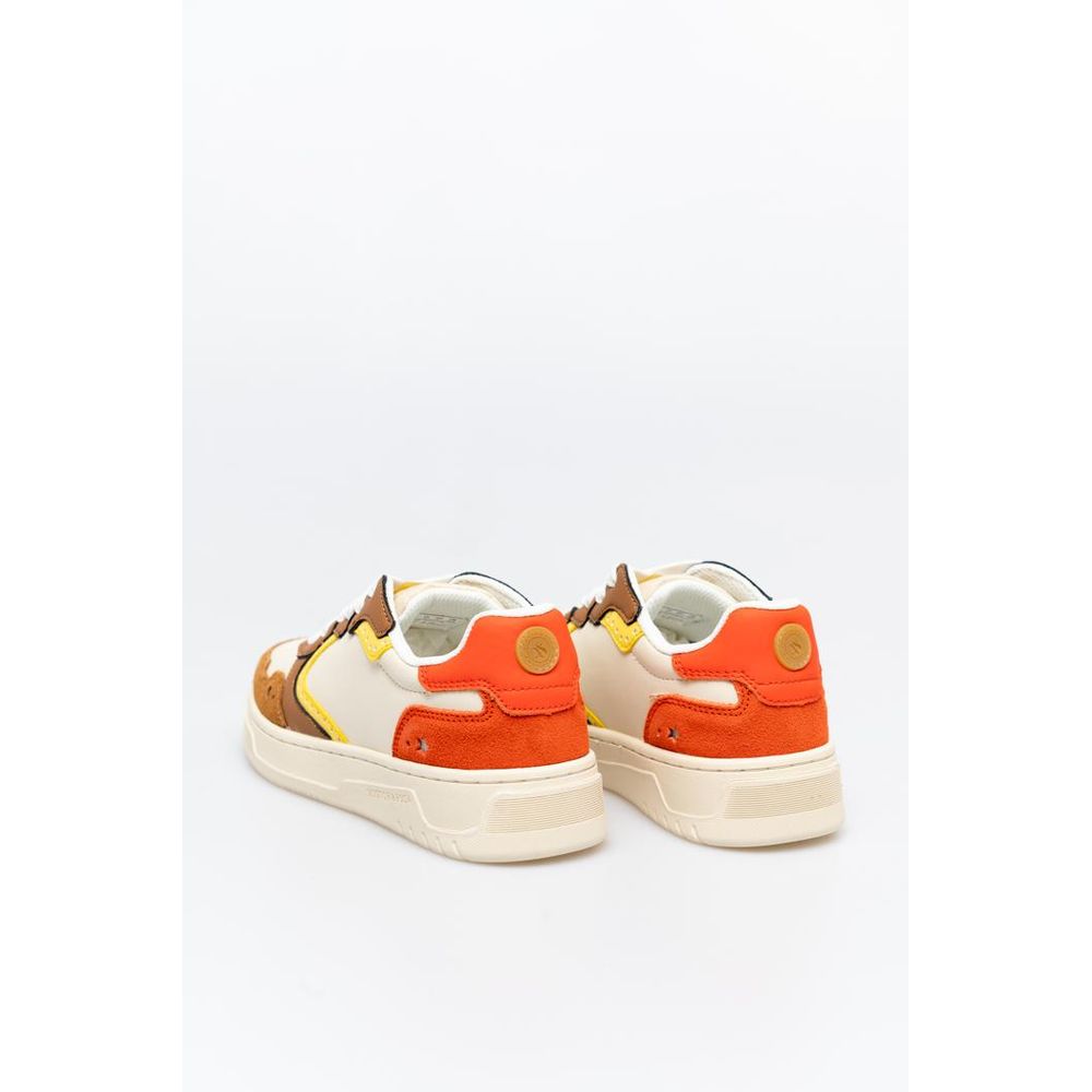 Scotch & Soda Women's Low Top Cowhide Leather Sneakers - Multicolor