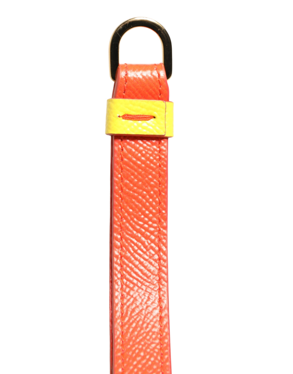 Dolce & Gabbana Polyurethane & Calf Leather Earbuds Carrying Case - Yellow