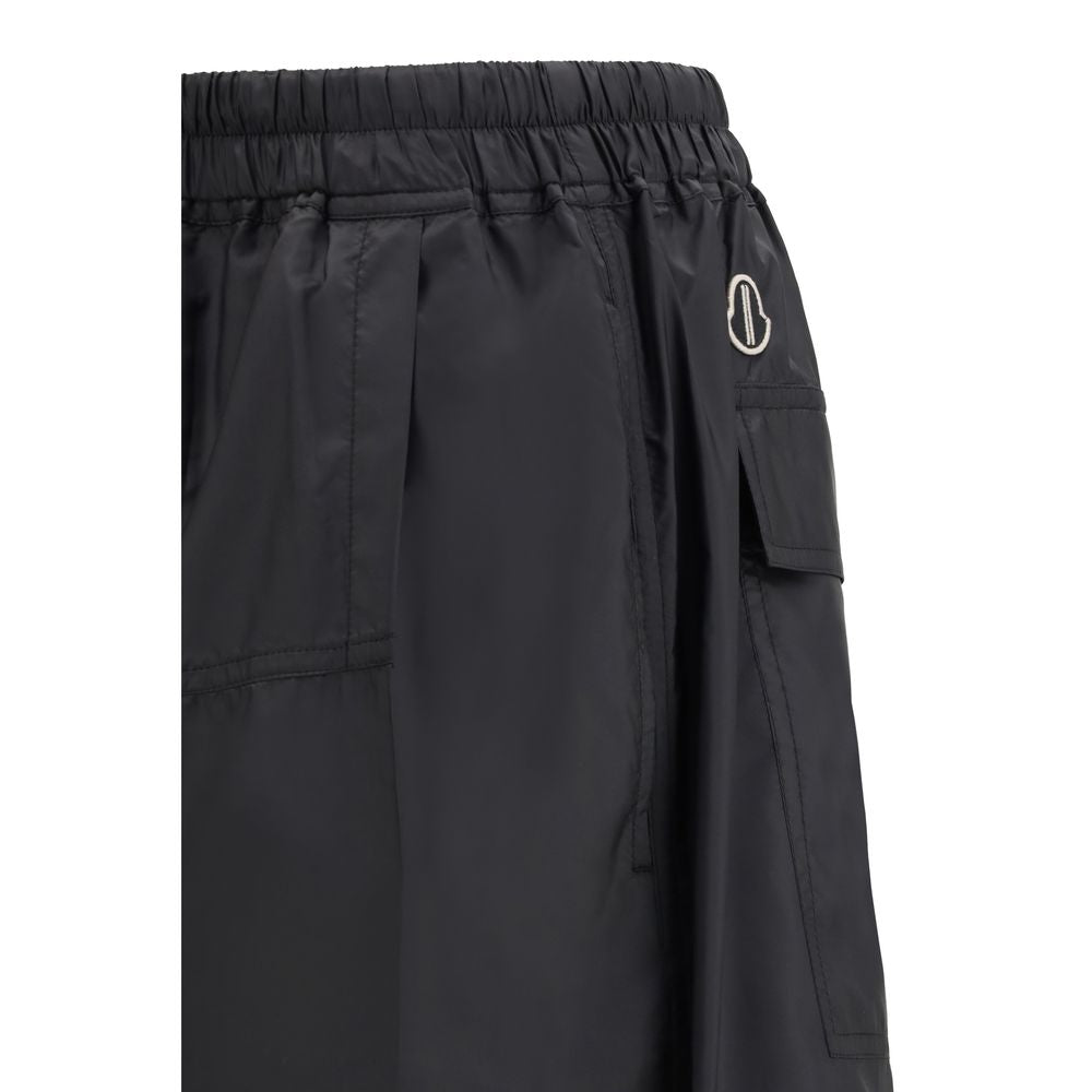 Moncler x Rick Owens Men's Regular Fit Nylon & Polyester Bermuda Shorts - Black