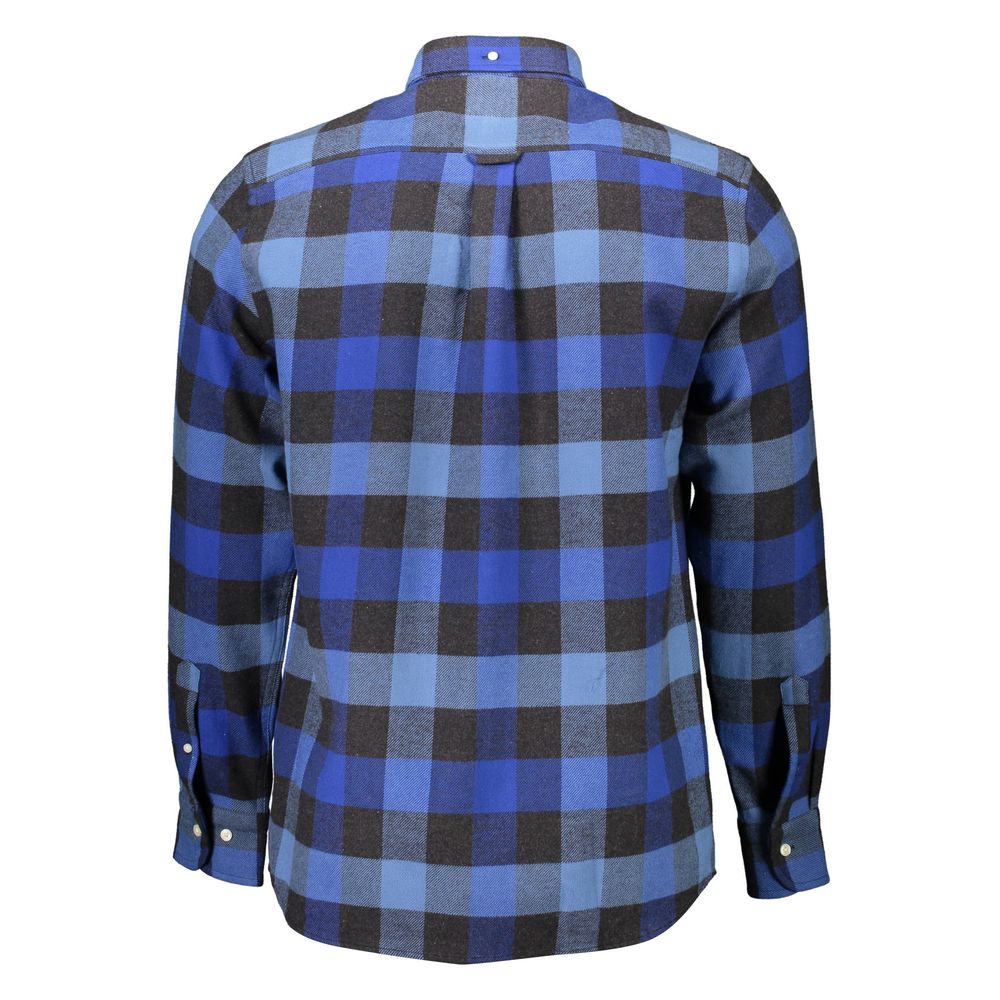Gant Men's Long-Sleeve Cotton Shirt - Blue