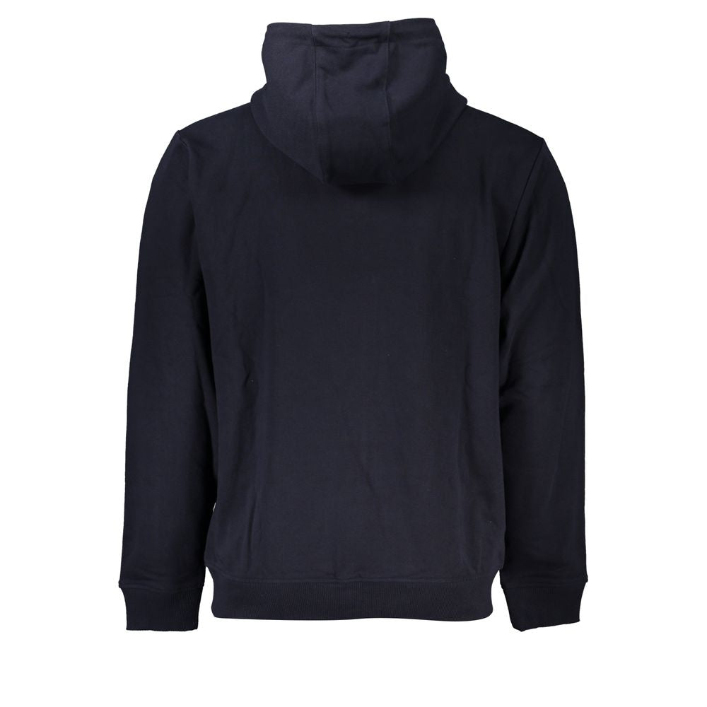 Hooded Sweatshirt Hoodie by Tommy Hilfiger for men in cotton polyester blue features a slouchy chic silhouette, detailed with a slouchy chic and a signature for an elevated aesthetic.