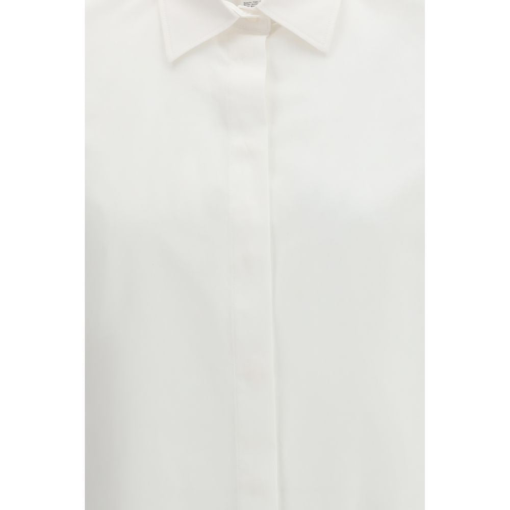 Dress Shirt by Max Mara for women in cotton white, featuring a nuanced and nuanced for a sophisticated finish.