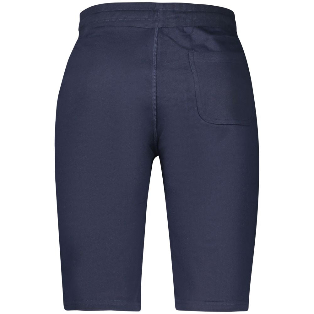 Activewear Shorts by North Sails for men in cotton blue features an ergonomic with adjustable-waistband, highlighting a ergonomic and short for a premium, high-performance look.
