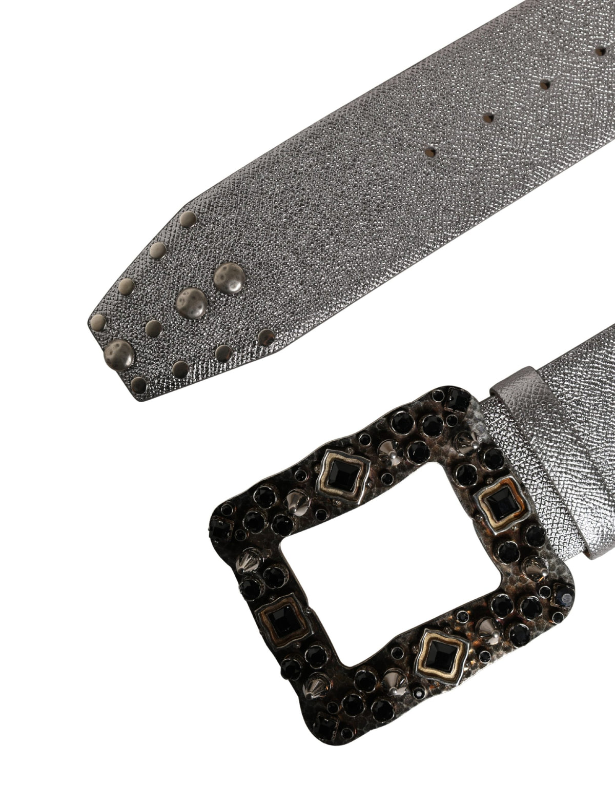 Dolce & Gabbana Calf Leather Belt - Silver