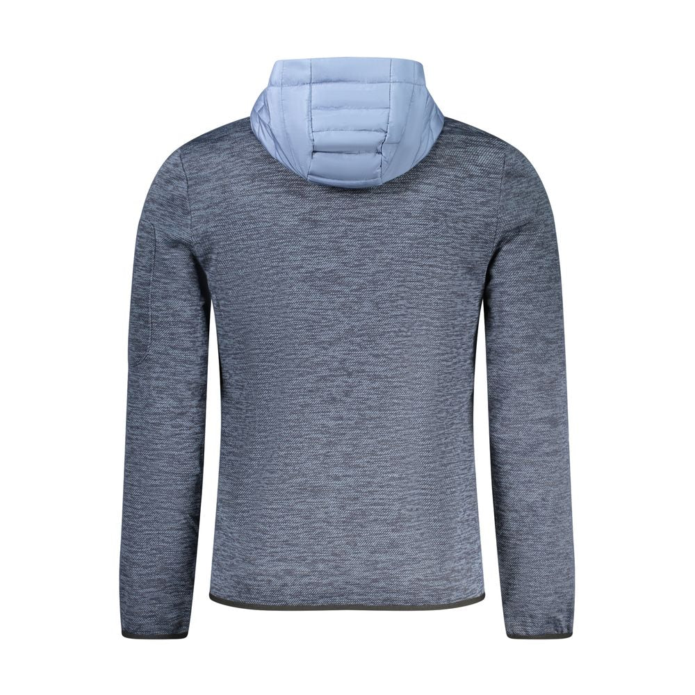 Hooded Windbreaker Jacket by Norway 1963 for men in polyester blue showcases a modern silhouette, integrating pockets, hooded & windproof and a modern for a sophisticated finish.