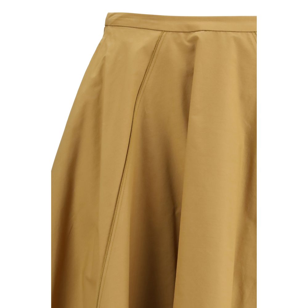 Forte_Forte Beige Cotton Long Skirt