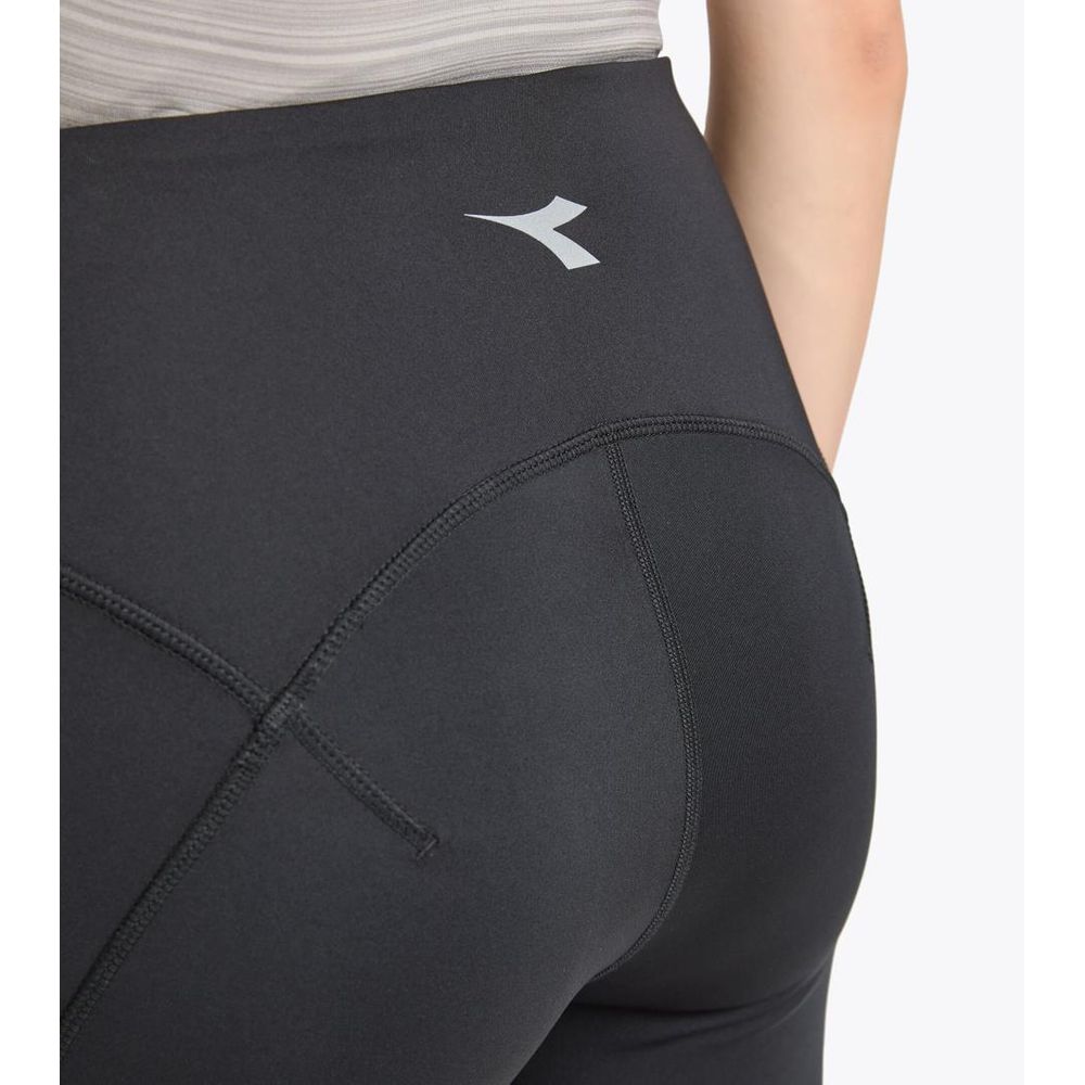 Diadora Black Polyester Athletic Pants