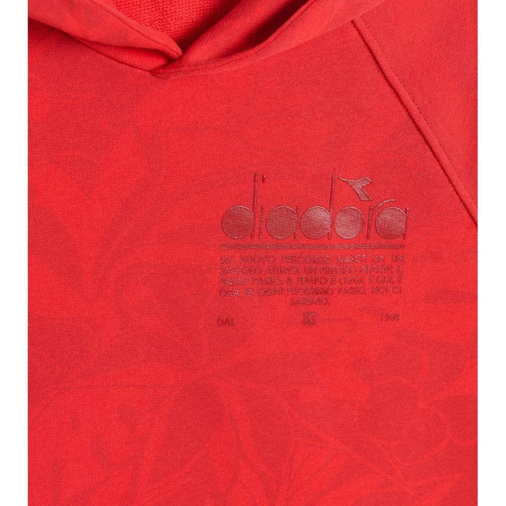 Diadora Red Cotton Sweatshirt