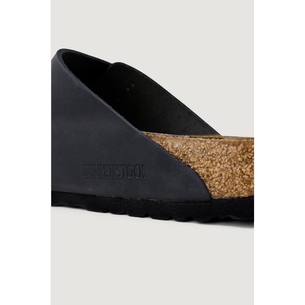 Birkenstock Men's Suede Leather & Cork Slippers - Black