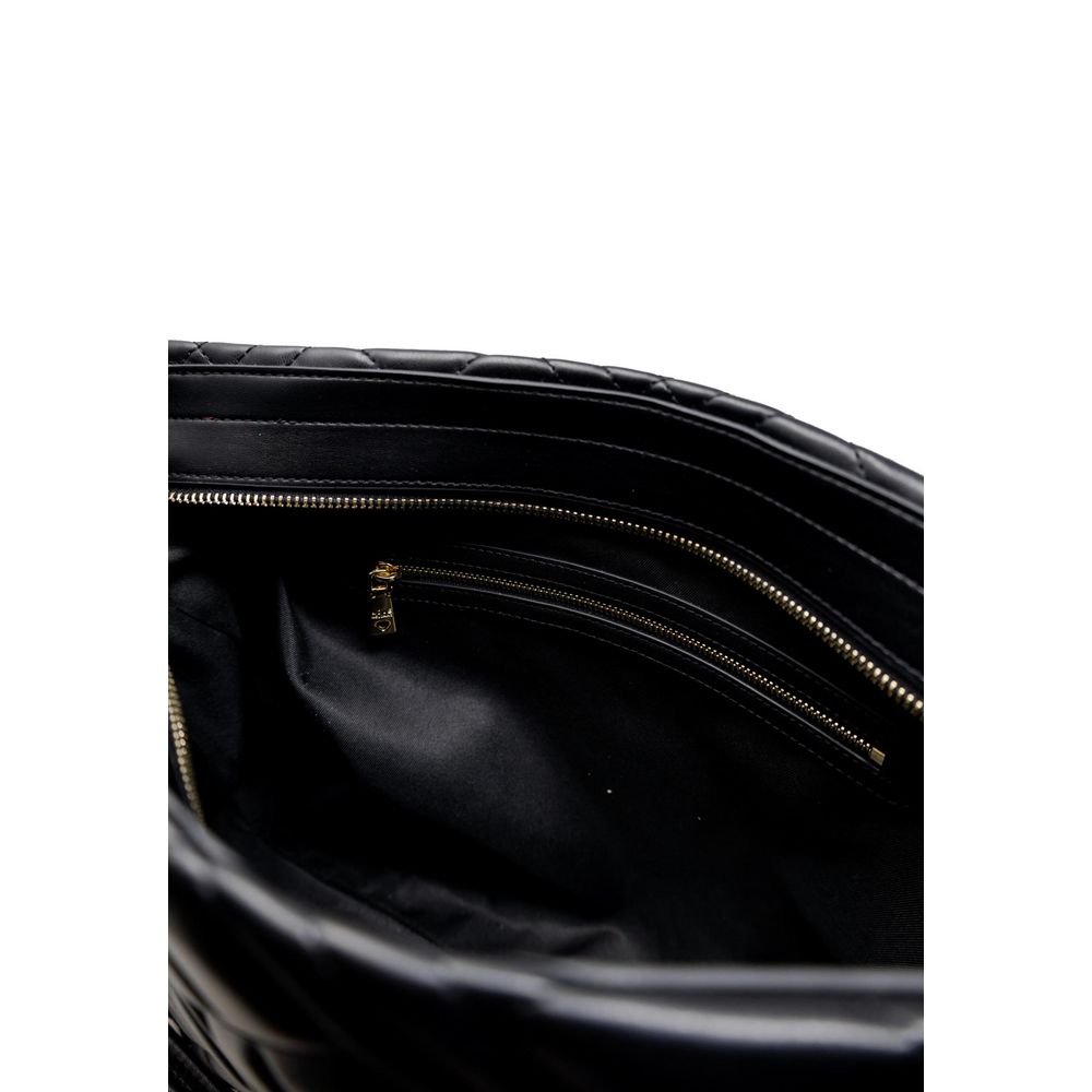 Handbag by Love Moschino for women in polyethylene & polurethane black & gold features a exquisite silhouette, showcasing a secure and exquisite with versatile handle for a exquisite finish.