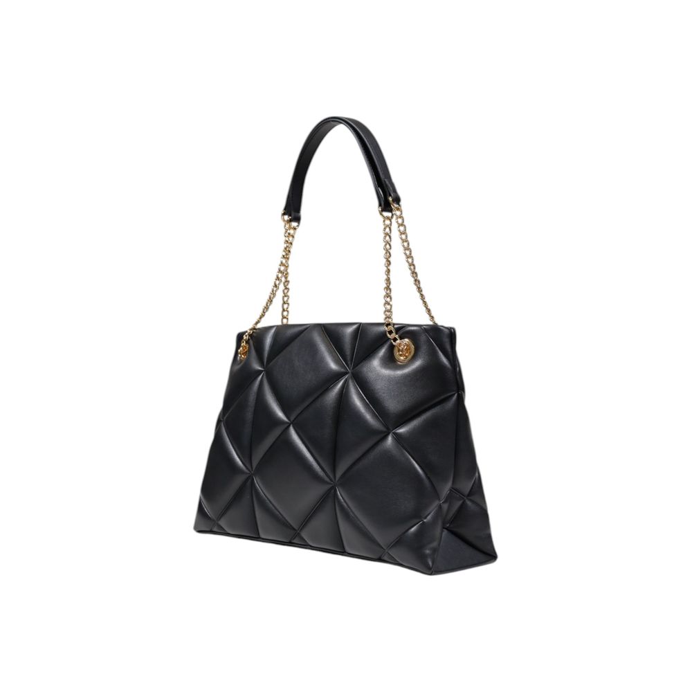 Love Moschino Quilted Polyethylene & Polyurethane Handbag - Black Gold