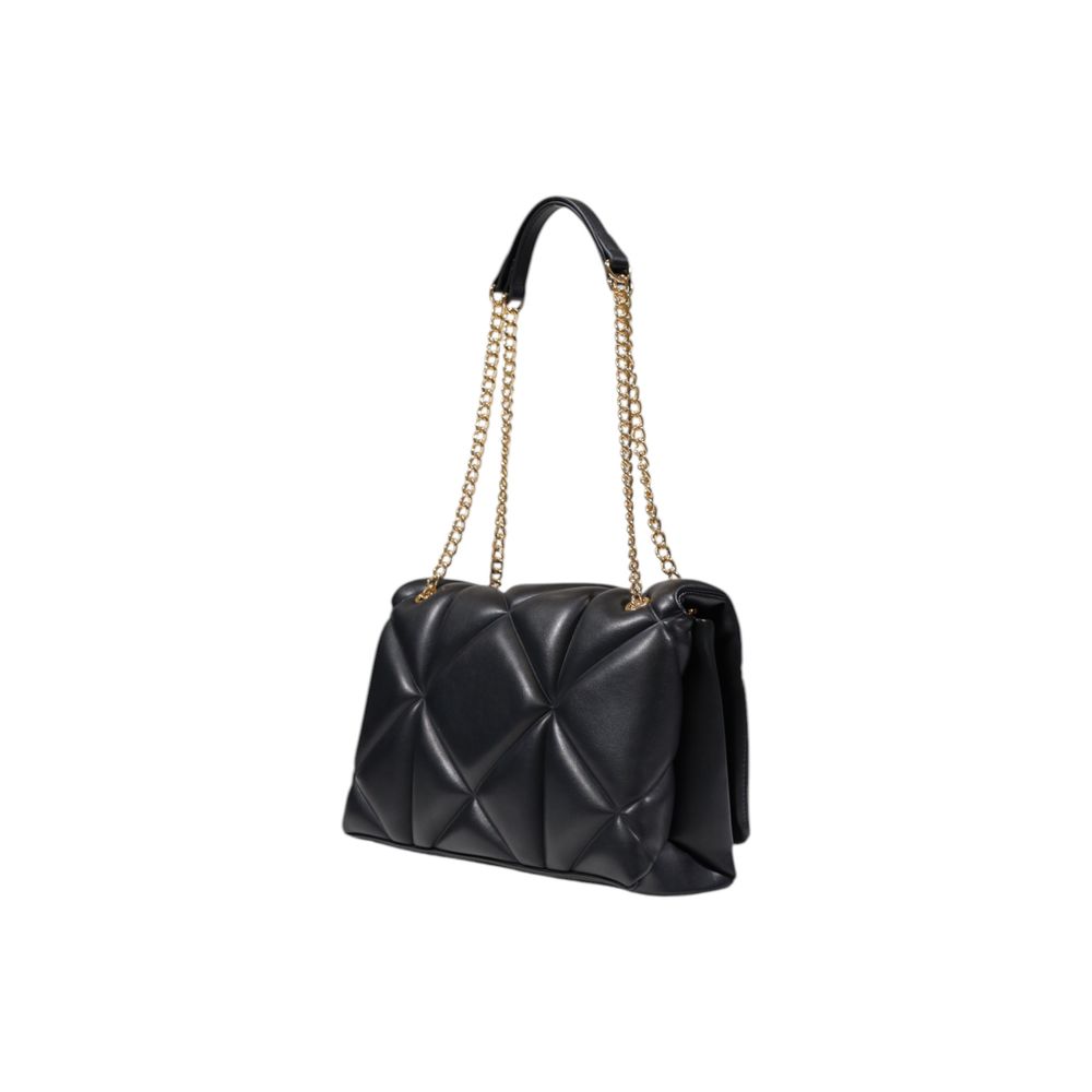 Love Moschino Quilted Polyethylene & Polyurethane Handbag - Black Gold