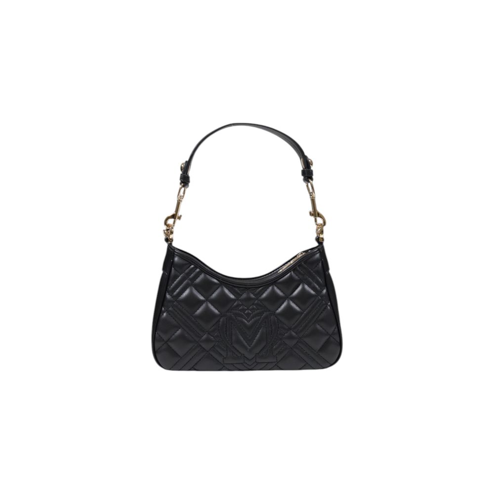 Love Moschino Quilted Polyethylene & Polurethane Handbag - Black Gold