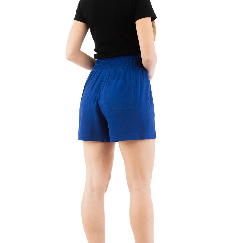 Moschino Blue Marabou Shorts