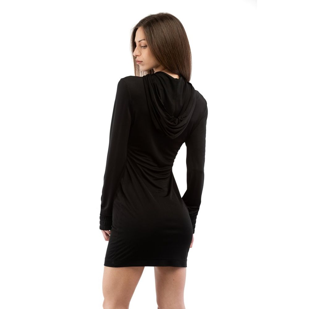 Moschino Women's Long-Sleeve Viscose Short Dress - Black