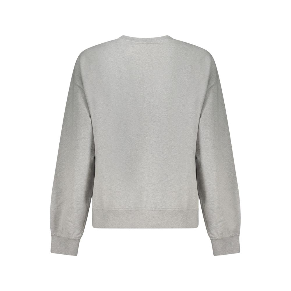 Calvin Klein Women's Crew Neck Cotton Polyester Sweatshirt - Gray Print