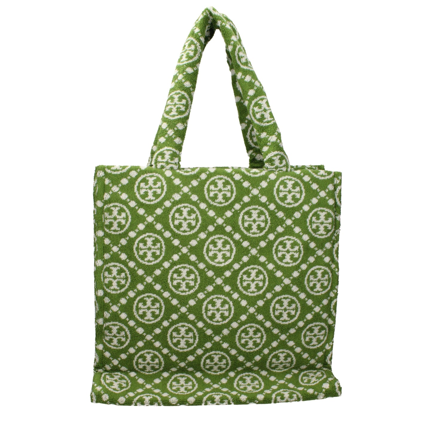 Shoulder Bag by Tory Burch for women in cotton green features a effortless sophistication silhouette, secured by a with ample and versatile shoulder-strap for a effortless sophistication finish.