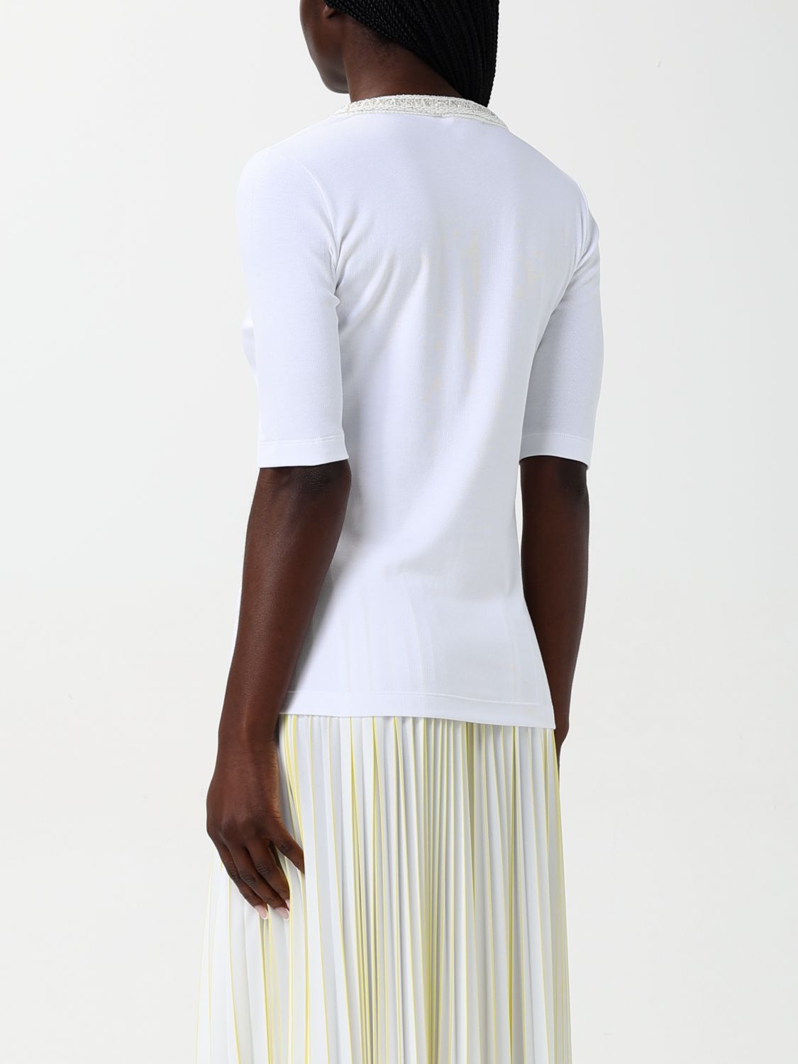 Fabiana Filippi White Cotton T-Shirt