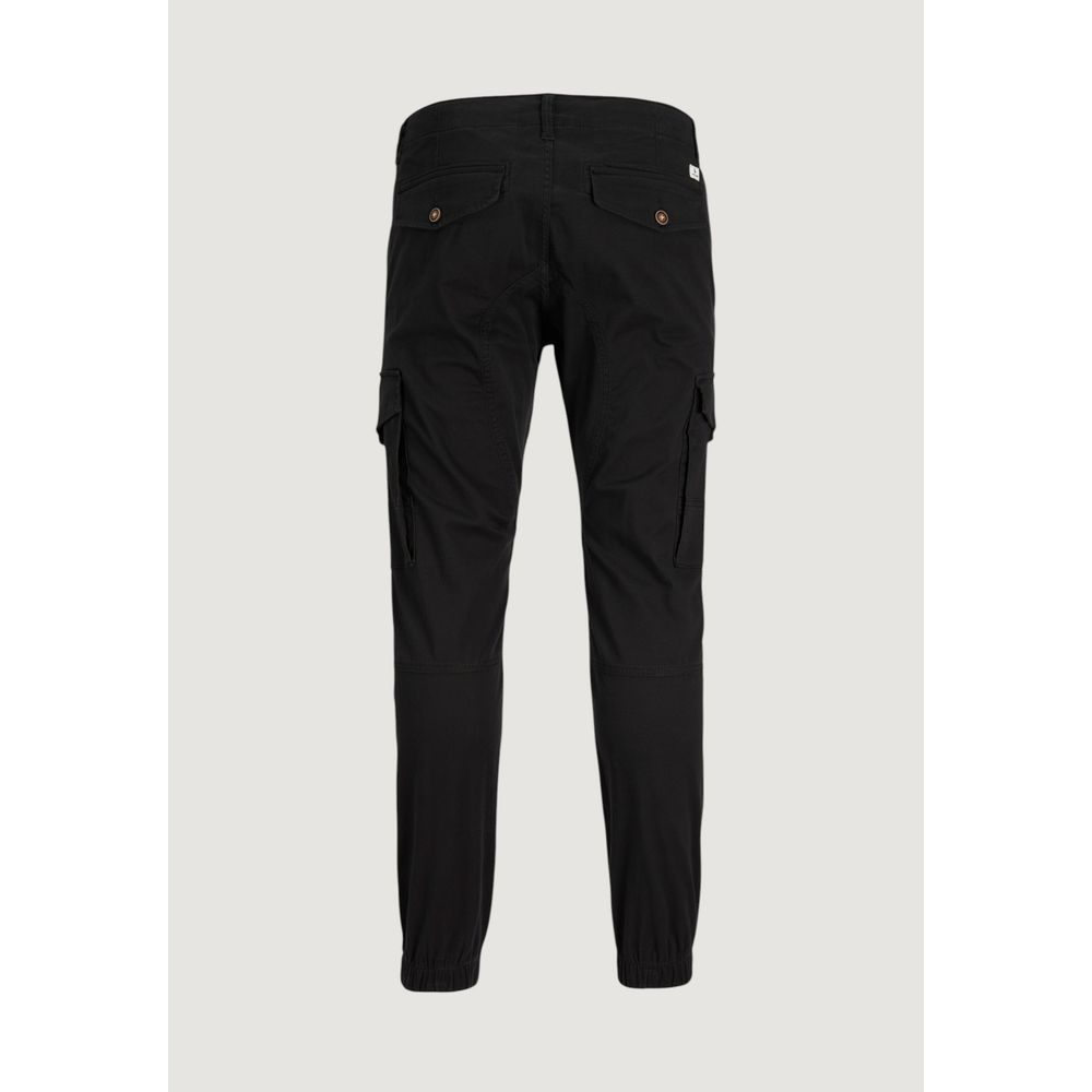 Jack Jones Men's Skinny Slim Stretch Cotton Trousers - Black