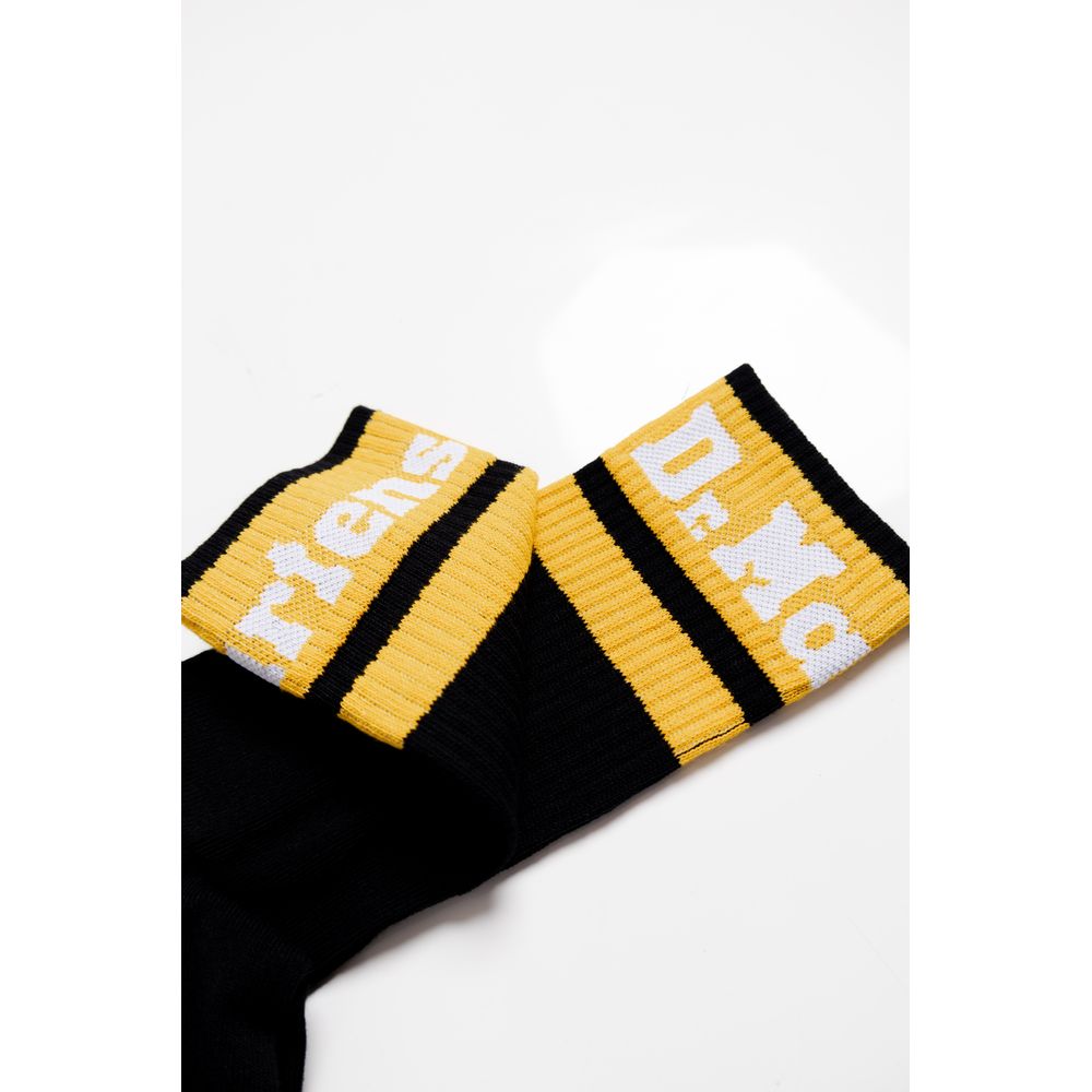 Dr. Martens Men's Stretch Polyester Cotton Socks - Black Striped