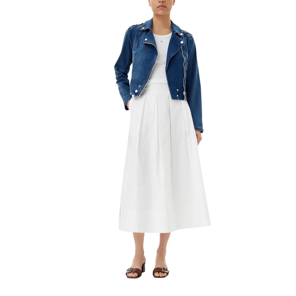 Morgan De Toi Women's Stretch Denim Cotton Jacket - Blue