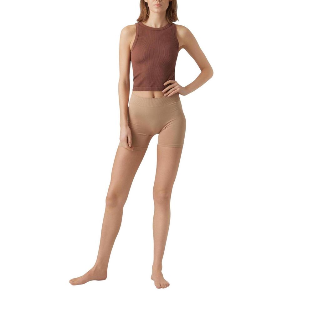 Vero Moda Women's Stretch Polyamide Short Trousers - Beige