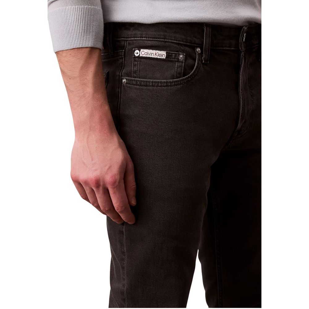 Calvin Klein Jeans Men's Skinny Slim Stretch Denim Cotton - Black