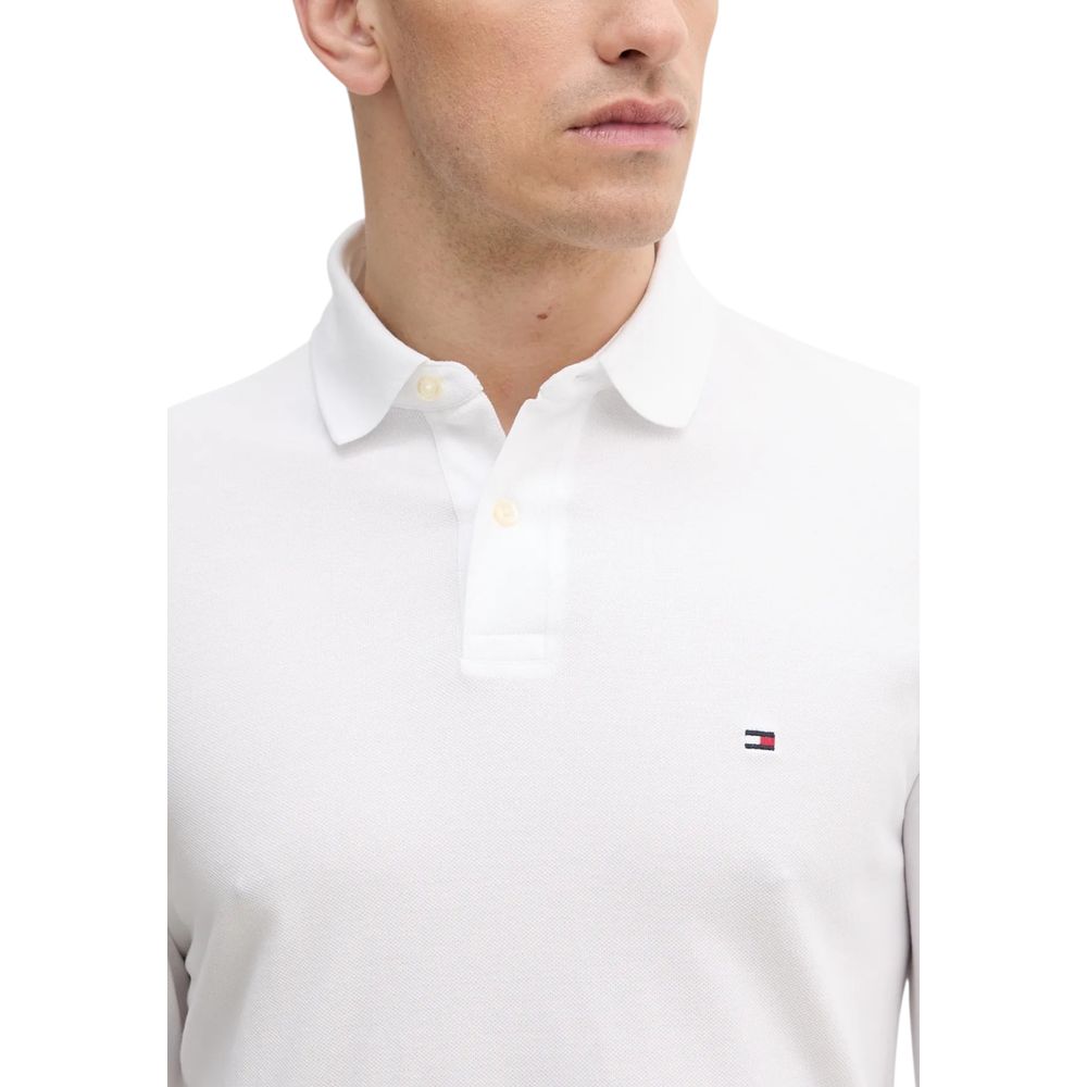 Tommy Hilfiger Men's Long-Sleeve Stretch Organic Cotton T-Shirt - White