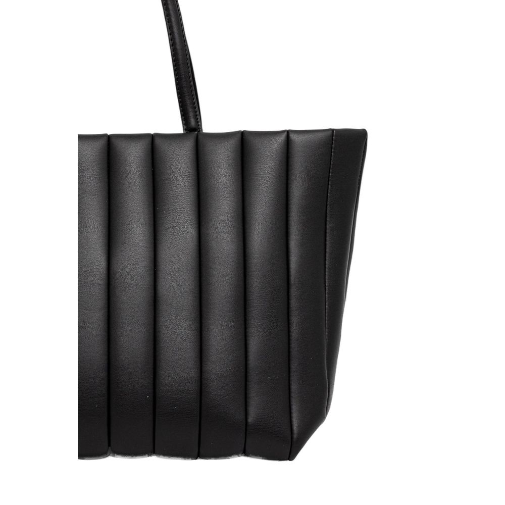 Tommy Hilfiger Polyethylene & Polyurethane Tote Handbag - Black