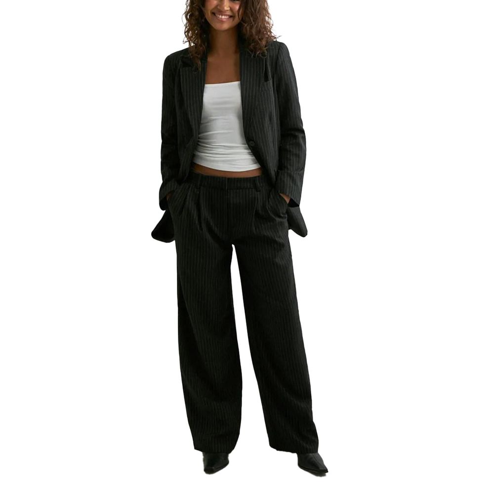Only Women's Polyester & Viscose Blazer - Black