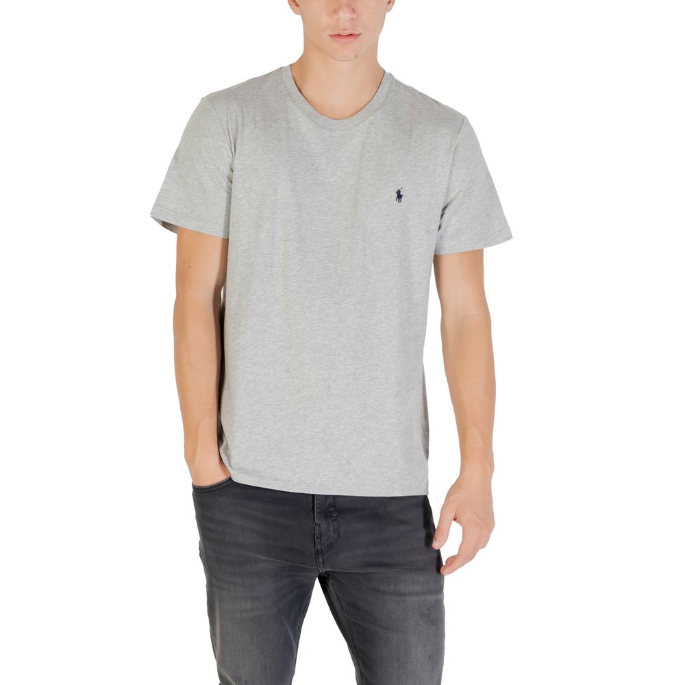 T-Shirt by Ralph Lauren for men in cotton gray showcases a unassuming silhouette, artfully detailed with a refined and unassuming for a sophisticated, contemporary look.