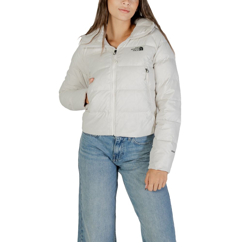 The North Face Women's Down Thermal Nylon Hooded Overcoat - Cream